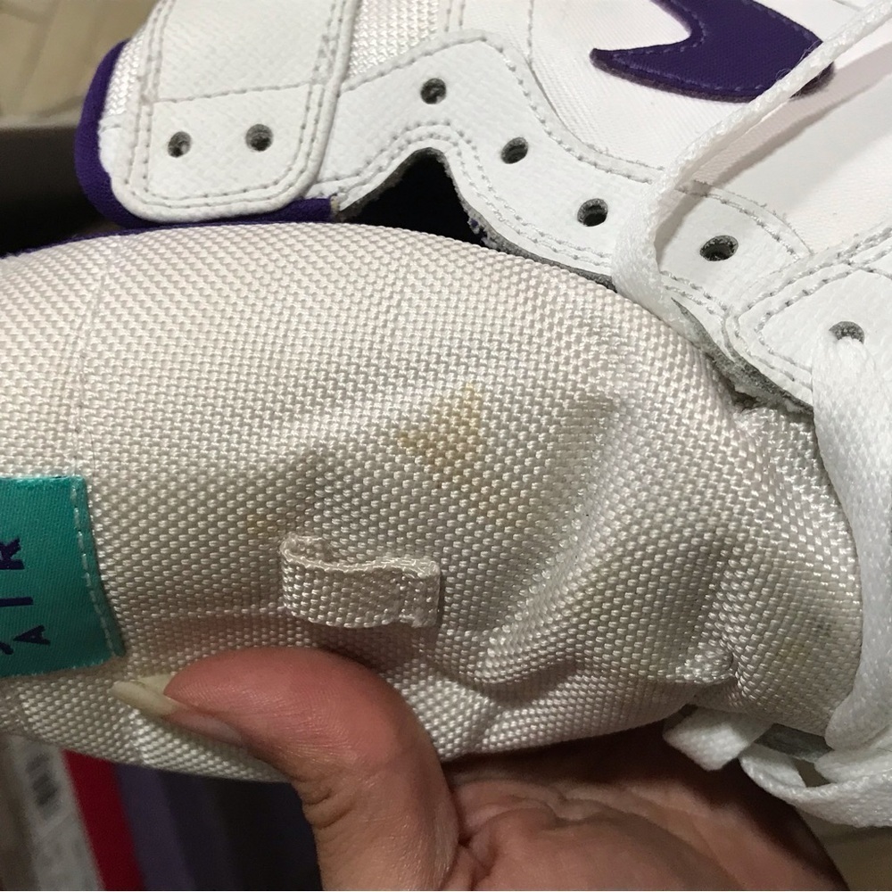 Air Jordan Big Kid Girls 1 Retro High GG Sneakers 332148 Sz 7Y White/Purple​​​​​ - Picture 7 of 8